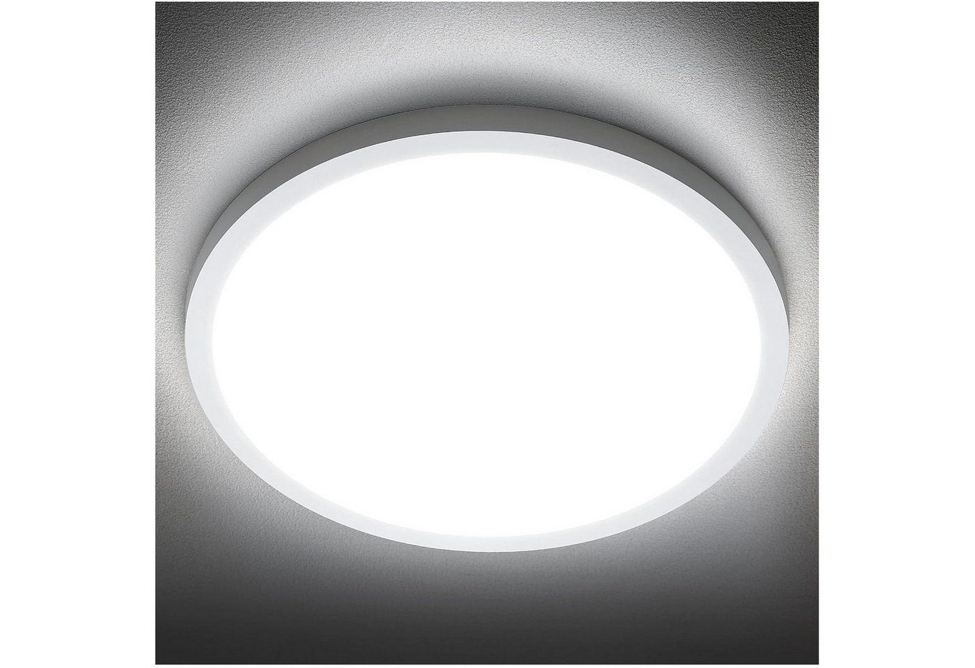 Qualra Tageslichtlampe LED Deckenleuchte Flach 3000K-6500K Rund Deckenbeleuchtung Dimmbar Qualra Tageslichtlampe LED Deckenleuchte Flach 3000K-6500K Rund Deckenbeleuchtung Dimmbar von Qualra