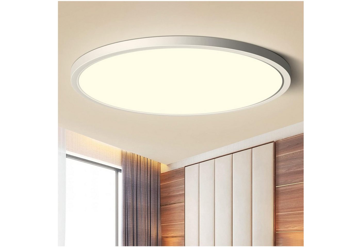 Qualra Tageslichtlampe LED Deckenleuchte Flach 3000K-6500K Rund Deckenbeleuchtung Dimmbar Qualra Tageslichtlampe LED Deckenleuchte Flach 3000K-6500K Rund Deckenbeleuchtung Dimmbar von Qualra