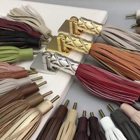 Bunte Tassel Zinklegierung Leder Pulls, Schrank Schrank Schubladengriffe, Metall Garderobe Knäufe, Möbelknöpfe Schubladengriffe von QueeniecraftsShop