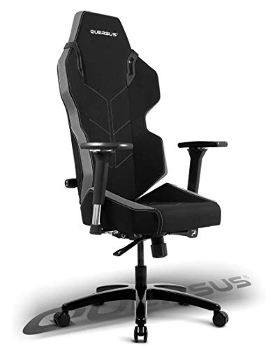 Quersus Evos 301 Gamer-Sitz, Stoff, Schwarz/Grau, S - L von Quersus