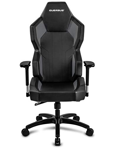 Quersus Geos 702 Gaming-Stuhl, Metall, Schwarz/Grau, L - XXL von Quersus