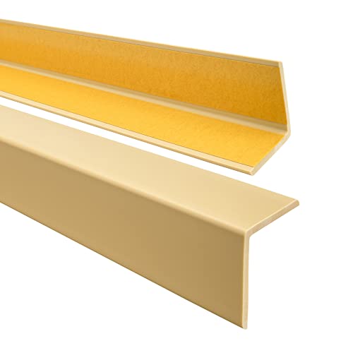 QUEST Winkelprofil 27x27mm – Selbstklebendes PVC-Gummi Kantenschutzprofil, Elastischer Eckschutz, Kunststoffwinkel für Kanten & Ecken, Creme, 180cm QUEST Winkelprofil 27x27mm – Selbstklebendes PVC-Gummi Kantenschutzprofil, Elastischer Eckschutz, Kunststoffwinkel für Kanten & Ecken, Creme, 180cm von Quest