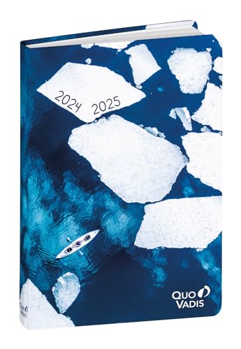 Quo Vadis - Schülerkalender – 2024 – 2025 – Eurotextagenda recycelt – Tageskalender – mehrsprachig – Respire – mehrfarbig – 12 Monate von August bis Juli – 12 x 17 cm – Recyclingpapier Clairefontaine von Quo Vadis
