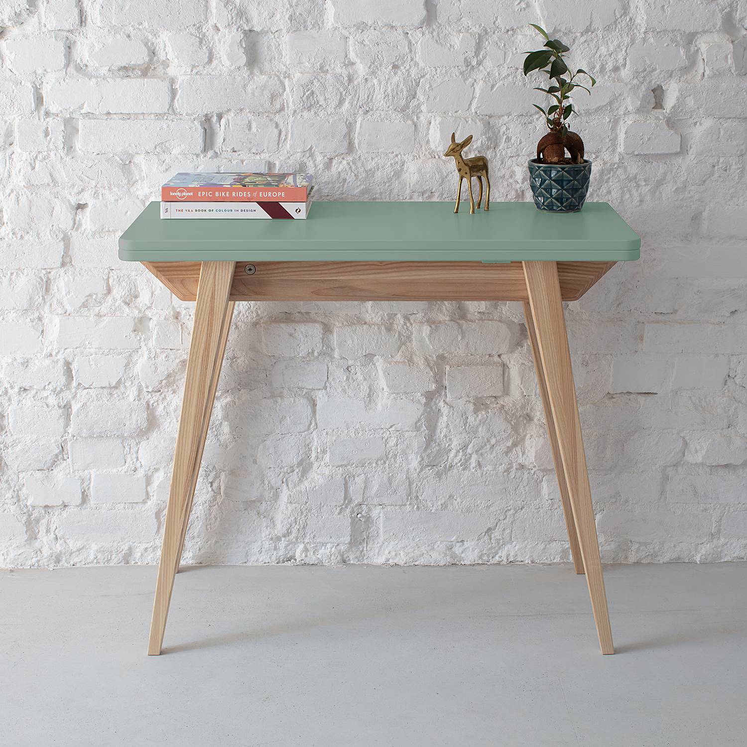 home24 Konsolentisch Klappbar 90 x 76 x 45cm Grün/Hellgrün home24 Konsolentisch Klappbar 90 x 76 x 45cm Grün/Hellgrün von home24