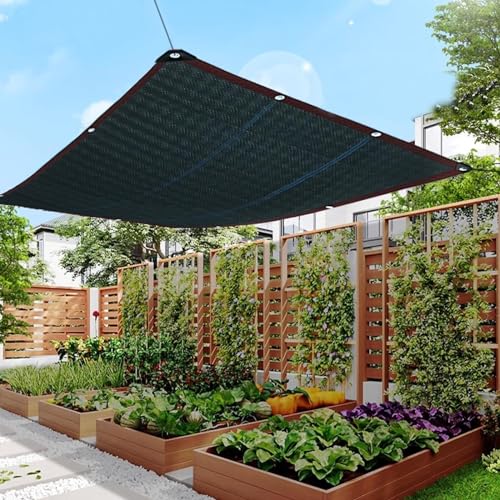 99% Sonnenschutzrate, Sonnenschutznetz, Schattentuchnetz, Gartennetz-Schattenplane, UV-Schutznetz, Wärmeisolierendes Schattennetz for Garage und Terrasse, Beschattungnetz for Gewächshäuser(3.5x7.5m/1 von RAKKYO