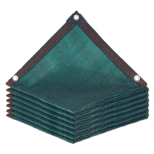 Sunblock Shade Cloth Net 55% Shade Tarp Sun Green Sun Shade Sail Mesh mit Ösen 3x4m 3x5m 4x4m 4x5m 4x6m 5x5m 6x10m UV-beständiges Netz Zaun Sichtschutz(Size:4x15m(13x49ft)) von RAKKYO