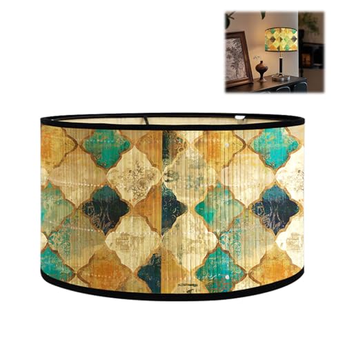 RANJIMA Wandleuchten Dekorative Lampenschirme,Trommel Lampenschirm,Stehlampe Tischlampe Hängelampe Lampenschirm,E27 Vintage Rustikale Gewebter Lampenabdeckung für Wohnzimmer Schlafzimmer Deko RANJIMA Wandleuchten Dekorative Lampenschirme,Trommel Lampenschirm,Stehlampe Tischlampe Hängelampe Lampenschirm,E27 Vintage Rustikale Gewebter Lampenabdeckung für Wohnzimmer Schlafzimmer Deko von RANJIMA