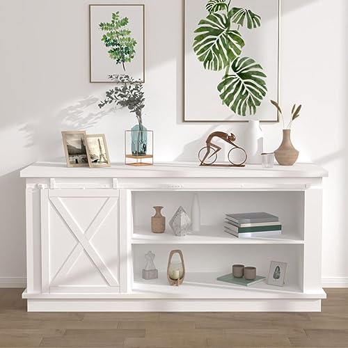 Furniture Home Tools Mini-Schiebetür-Set, Karbonstahl, Weiß, 183 cm von RAUGAJ