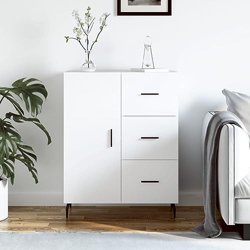 RAUGAJ Furniture Home Tools Sideboard Weiß 69,5x34x90cm Holzwerkstoff von RAUGAJ