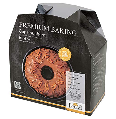 Gugelhupfform Premium Baking 22 cm Antihaftbeschichtung Backform Kuchenform von RBV Birkmann