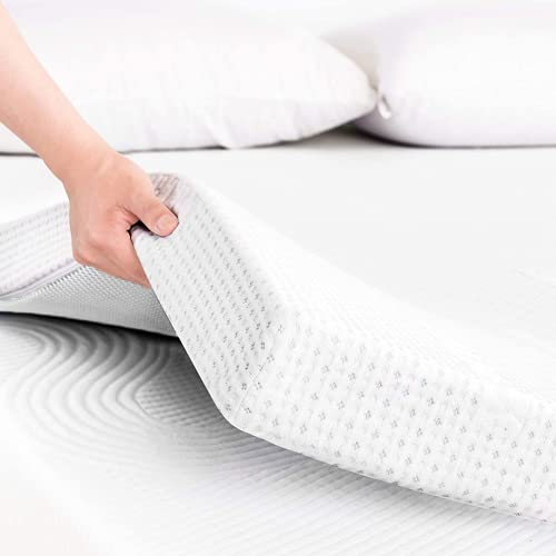 REAL CONFORT Memory Foam Matratzen Topper | Orthopädisch Matratzenauflagen mit Komfortschaumkern für Mattress | 105 x 180 cm, Dicke 8 cm von REAL CONFORT