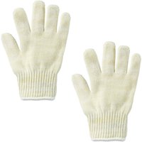 2 x Ofenhandschuh, hitzebeständig bis 250 °c, Aramid, Universalgröße, Handschuh für Grill, Ofen, Kamin, beige von RELAXDAYS