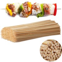 Schaschlikspieße Holz, 500er Pack Bambusspieße, Grill, Basteln, Set, Holzspieß 30 cm lang, 4 mm dick, natur - Relaxdays von RELAXDAYS