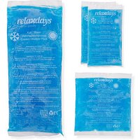 relaxdays Kühlpad-Set 4er 10039565_0 blau, 1 Set von RELAXDAYS