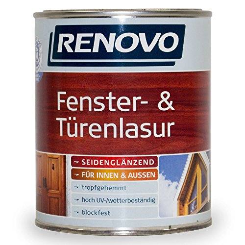 2,5L Renovo Fenster- und Türenlasur Holzlasur 8415 Palisander Seidenglänzend von RENOVO