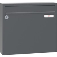 Renz Briefkasten mit Namensschild 370x330x100mm - robuster Aufhängebriefkasten Serie 17, Stahl anthrazitgrau RAL 7016 Renz Briefkasten mit Namensschild 370x330x100mm - robuster Aufhängebriefkasten Serie 17, Stahl anthrazitgrau RAL 7016 von RENZ