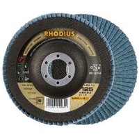 Rhodius Abrasives - 10x Rhodius lsz F3 Fächerschleifscheibe Korn:40 Ø125mm von RHODIUS ABRASIVES
