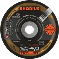 Rhodius FS1 fusion, 10 Stück, 125 x 4,0 mm, Korn 80, Schruppscheibe von RHODIUS ABRASIVES