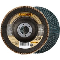 Rhodius Abrasives - rhodius lsz f extended, 10 Stück, 115 mm, Korn 80, Fächerscheibe von RHODIUS ABRASIVES