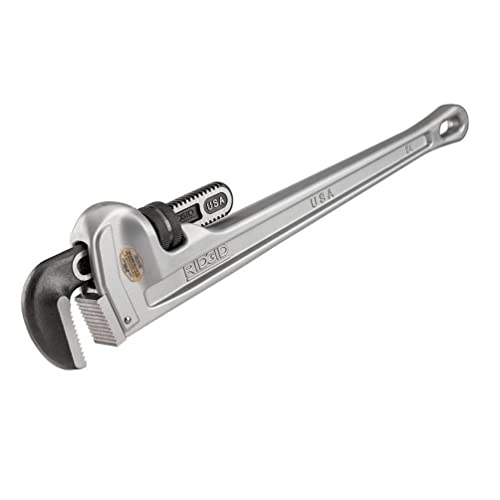 RIDGID 31105 Modell 824 gerade Aluminium-Rohrzange, 24" Sanitär-Schraubenschlüssel von RIDGID