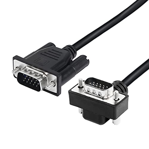 RIIEYOCA VGA Kabel,90 Grad VGA Stecker auf VGA Stecker Kabel 0,5 m,15-polig, Full HD 1080P(UP) von RIIEYOCA