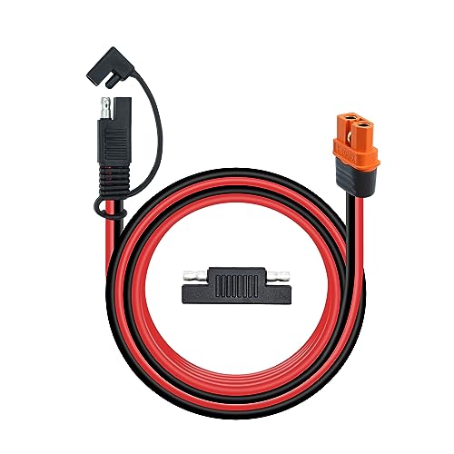 RIIEYOCA SAE zu XT60i-F Stecker Adapter,12AWG Kabel SAE Solarpanel verbinden,mit SAE Reverse Adapter für tragbare Kraftwerke & Solargeneratoren(1M) von RIIEYOCA