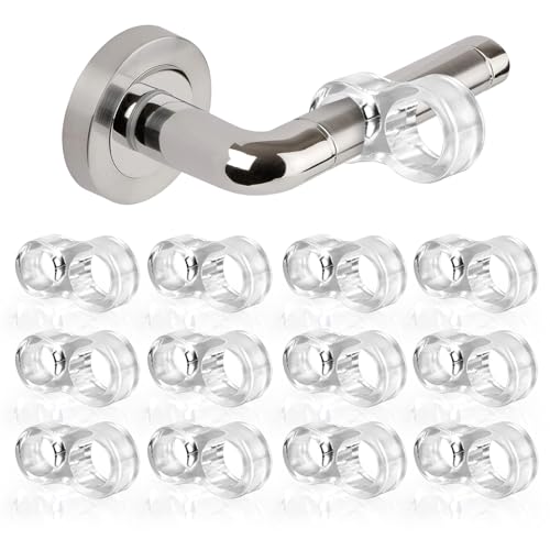 12x in "8"-Form Türstopper Klinke, RISVOWO Türpuffer für jede Türklinke, Türschoner zum Schutz vor Macken, Transparenter Türklinkenpuffer, Türklinken Stopper 12x in "8"-Form Türstopper Klinke, RISVOWO Türpuffer für jede Türklinke, Türschoner zum Schutz vor Macken, Transparenter Türklinkenpuffer, Türklinken Stopper von RISVOWO