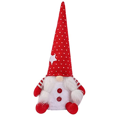 RIYAN Geschenke für Kinder, Gesichtslose Weihnachten Dekorationen, Leuchtende Zwerg PlüSch Puppen Ornamente, Neues Jahr Geschenke (Roter Hut) von RIYAN