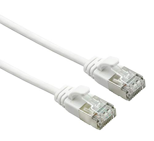 ROLINE U/FTP DataCenter Kabel Kat.7, LSOH, mit RJ45 Steckern (500 MHz/Class EA), slim, weiß, 2 m von ROLINE