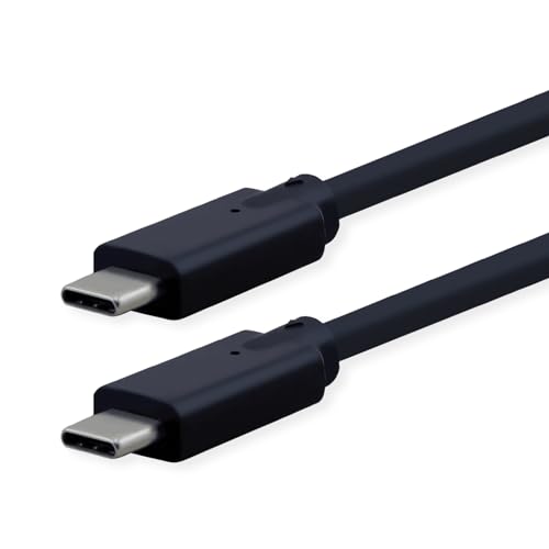 ROLINE USB3.2 Gen2x2 Kabel, C–C, ST/ST, 20Gbit/s, 240W, schwarz, 1,5 m von ROLINE