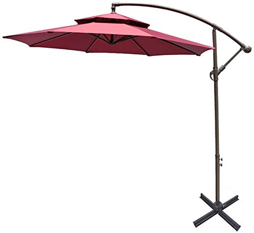 ROLTIN Sonnenschirme für den Außenbereich, 2,7 m, großer Sonnenschirm für den Außenbereich, Garten, Terrasse, Freizeit, Regenschirm, höhen- und winkelverstellbar, Polyestergewebe von ROLTIN