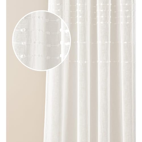 ROOM99 Gardine mit Kräuselband Marisa 200 x 250 cm Breite x Höhe Wohnzimmer Curtain Transparent modern Vorhang Schal Wohnzimmer Schlafzimmer für Schinensystem Pompons Creme, 1 Stück ROOM99 Gardine mit Kräuselband Marisa 200 x 250 cm Breite x Höhe Wohnzimmer Curtain Transparent modern Vorhang Schal Wohnzimmer Schlafzimmer für Schinensystem Pompons Creme, 1 Stück von ROOM99