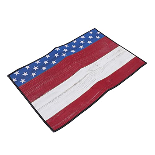 RORPOIR Unabhängigkeitstag Matten Badezimmerteppich Küchenteppich Türmatten Für Den Innenbereich Usa Flagge Dekoration Patriotische Fußmatte Bodenmatte Bodenmatte von RORPOIR
