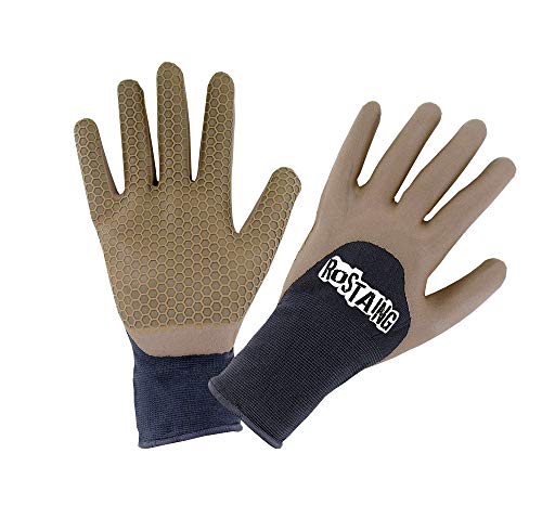 Rostain ONE4ALL-IT07 Gartenhandschuhe, bequem, wasserdicht, Größe Plantation, Unkrautfrei ONE4ALL-ROSTAING, Größe 07, beige/schwarz, 7 von ROSTAING