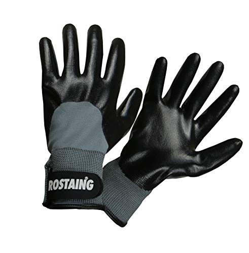 Rostaing CARPRO/IT11 CARPRO Fliesenhandschuhe, wasserdicht, Handfläche und Finger, orange/schwarz, 11 von ROSTAING