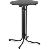 Bistrotisch klappbar Stehtisch Bistro Tisch Bartisch Gastro rund Ø 70 cm schwarz von ROYAL CATERING