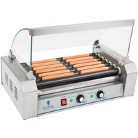 Hot Dog Grill Hot Dog Gerät Würstchengrill Teflon 7 Rollen 1400 W 12 Würstchen von ROYAL CATERING