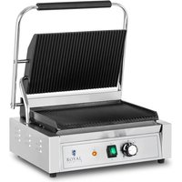 Royal Catering - Kontaktgrill Gastro 2.200 w geriffelt 50 - 300 °c 33 x 22 cm von ROYAL CATERING