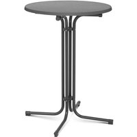 Royal Catering - Stehtisch klappbar Bistrotisch Bistro Tisch Bartisch Gastro runf ø 80 cm grau von ROYAL CATERING