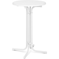 Stehtisch klappbar Bistrotisch Bistro Tisch Bartisch Gastro rund Ø 70 cm weiß von ROYAL CATERING