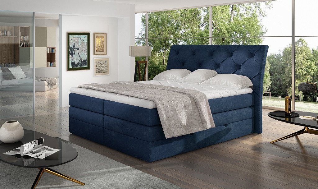 ROYAL24_MARKT Boxspringbett - Schlafkomfort der für tolle Nächte sorgt. (BETT, 1-St., Premium - MIRABEL), Komfortabel - stilvoll - Schlafplatz. von ROYAL24_MARKT