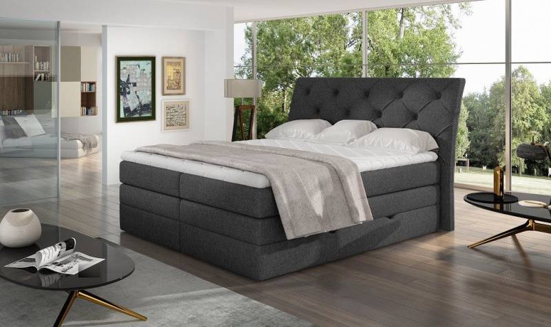 ROYAL24_MARKT Boxspringbett - Schlafkomfort der für tolle Nächte sorgt. (BETT, 1-St., Premium - MIRABEL), Komfortabel - stilvoll - Schlafplatz. von ROYAL24_MARKT