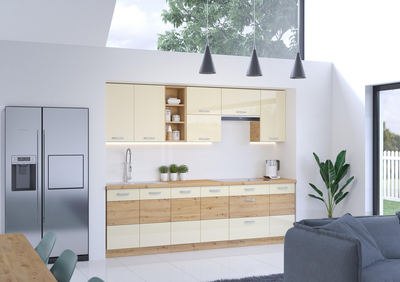 ROYAL24_MARKT Küchenzeile - Funktionalität und Ästhetik perfekt kombiniert, Modernes Design - Hochwertige Materialien. von ROYAL24_MARKT