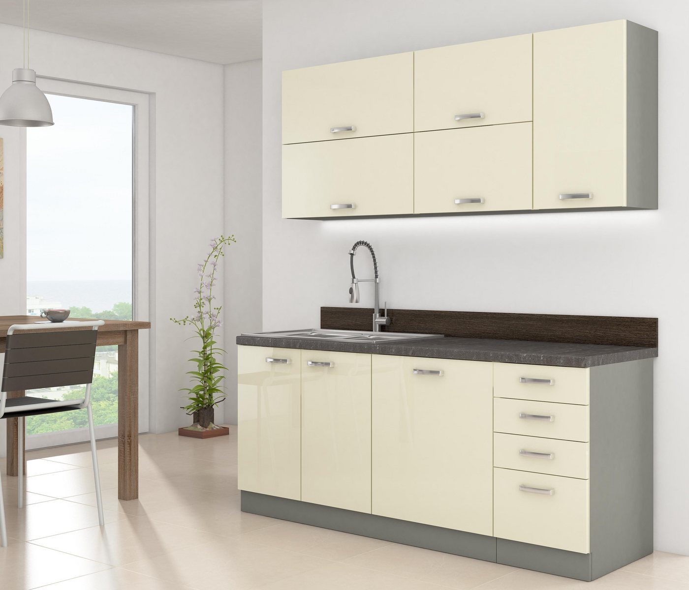 ROYAL24_MARKT Küchenzeile - Perfekte Ausgewogenheit für Ihren Raum, Elegante Ästhetik -Moderne Ästhetik. von ROYAL24_MARKT