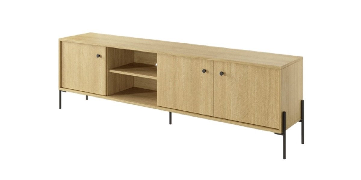 ROYAL24_MARKT TV-Schrank - Stilvolles und funktionales Design (Tv-Schrank, 1-St., Premium - SCANDI) Elegante Ordnung - Kabelloses Designkonzept. von ROYAL24_MARKT