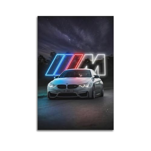 RTAG Poster mit deutschem Sportwagen für BMW F82 M4, Sportwagen, Kunstwerke, Poster, dekorative Malerei, Leinwand, Wandposter und Kunstdruck, moderne Familienschlafzimmer-Dekoration, Poster, 50 x 75 von RTAG