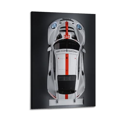 Supercar Poster 911 GT3 RSR Rennwagen-Sportwagen-Poster, dekorative Malerei, Leinwand, Wandposter und Kunstdruck, moderne Familienschlafzimmer-Dekoration, Poster, 60 x 90 cm von RTAG