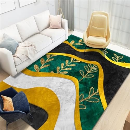 RUGMRZ rutschfest Laufkletterpad Baby Teppich Junge gelb Teppich modern Design Teppich büro rutschfest Balkon Teppich Wetterfest200x250CM von RUGMRZ