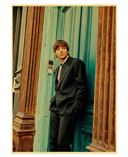 RUIYANMQ Britischer Sänger Louis Tomlinson Porträt Retro Poster Wandkunst Bild Vintage Prints Home Room Bar Dekor Vx52Zt 40X60Cm Rahmenlos von RUIYANMQ