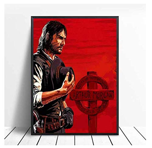 RUIYANMQ Leinwand Bild Arthur Morgan Wandkunst Poster Drucke Für Schlafzimmer Wohnzimmer Home Decor Ky583Fa 40X60Cm Rahmenlos von RUIYANMQ